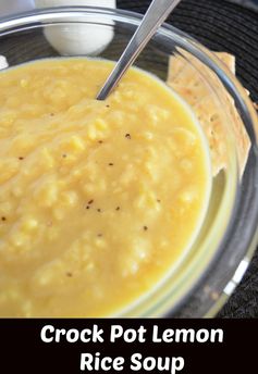 Crock Pot Lemon Rice Soup