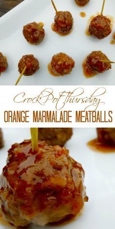 Crock Pot Orange Marmalade Meatballs