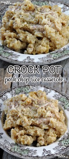 Crock Pot Pork Chop Rice Casserole