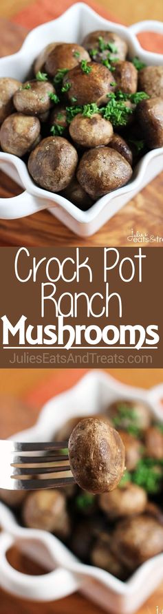 Crock Pot Ranch Mushrooms