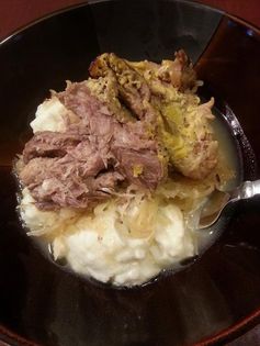 Crock Pot Sauerkraut and Pork Shoulder Roast