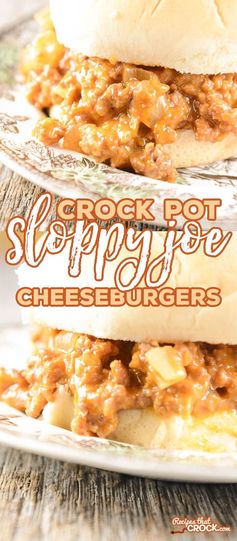 Crock Pot Sloppy Joe Cheeseburgers