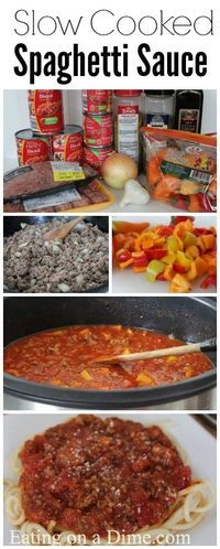 Crock Pot Spaghetti Sauce with meat