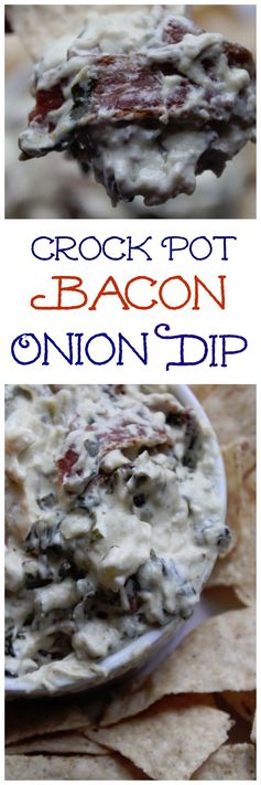 Crock Pot Spinach Bacon and Blue Cheese Dip