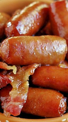 Crock Pot Sweet Bacon Smokies