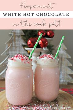 Crock Pot White Peppermint Hot Chocolate