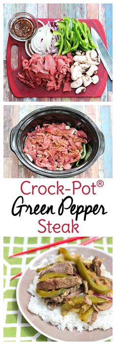 Crock-Pot® Slow Cooker Green Pepper Steak