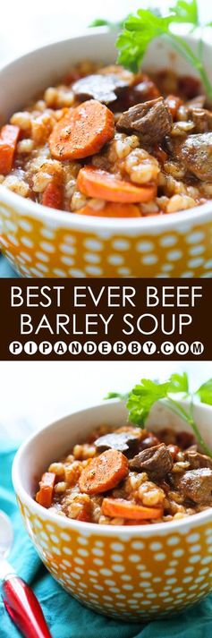 Crockpot Beef and Barley Soup