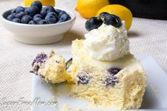 CrockPot Blueberry Lemon Custard Cake