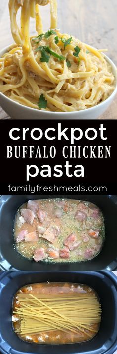 Crockpot Buffalo Chicken Pasta