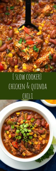 Crockpot Chicken and Quinoa Chili