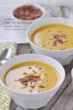 Crockpot Chipotle Butternut Squash Soup