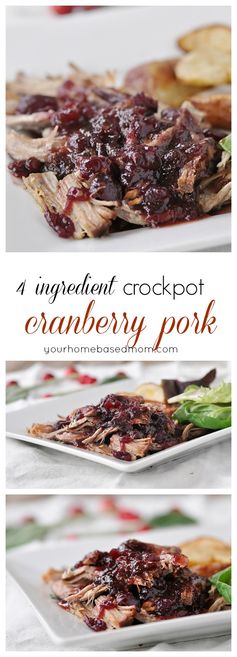 Crockpot Cranberry Pork