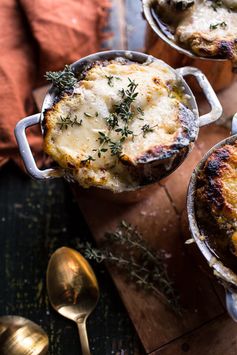 Crockpot French Onion Soup with Cheesy French Toast