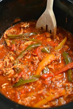 Crockpot Italian Chicken and Peppers