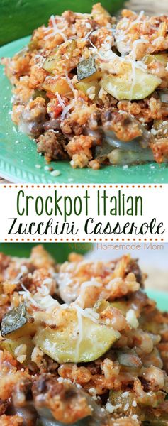 Crockpot Italian Zucchini Casserole