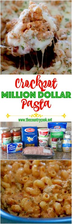 Crockpot Million Dollar Pasta