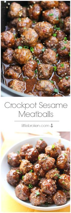 Crockpot Sesame Meatballs