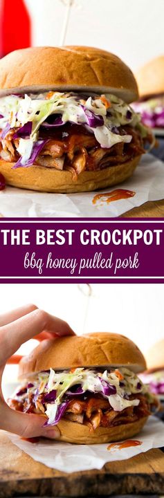 Crockpot Sweet Pulled Pork Sandwiches