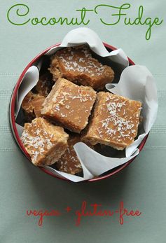 Crumbly Vegan Coconut Fudge