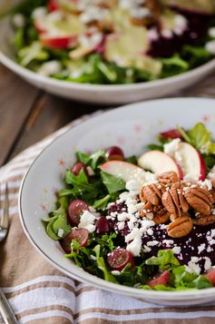 Crunchy Beet & Arugula Salad #SundaySupper