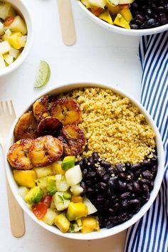 Cuban Quinoa Bowls with Pineapple Salsa