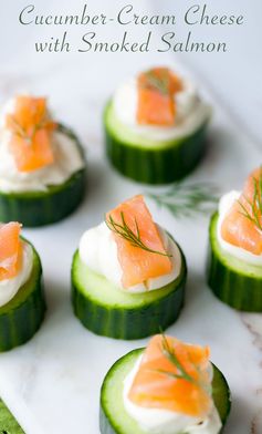 Cucumber and Smoked Salmon Hors D'oeuvres