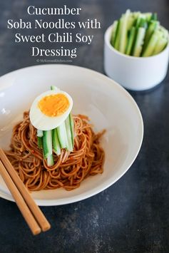 Cucumber Soba Noodles with Sweet Chili Soy Sauce Dressing