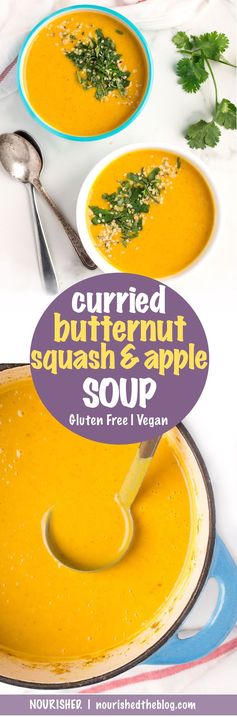 Curried Butternut Squash and Apple Soup