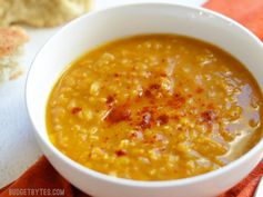 Curried Red Lentil and Pumpkin Soup