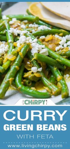 Curry Green Beans with Feta