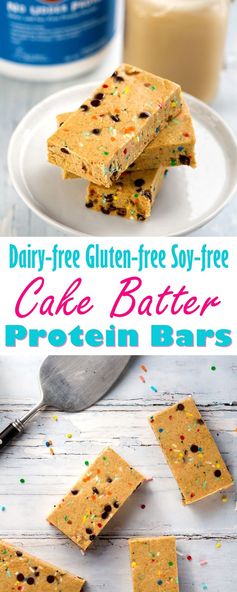 Dairy-Free Cake Batter Protein Bars