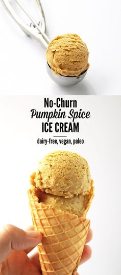 Dairy-Free No Churn Pumpkin Spice Ice Cream