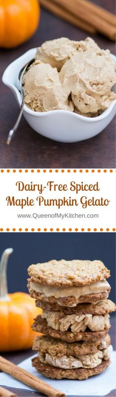 Dairy-Free Spiced Maple Pumpkin Gelato