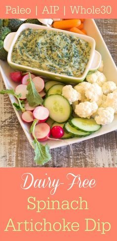 Dairy-Free Spinach Artichoke Dip