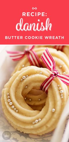 Danish butter cookie wreaths