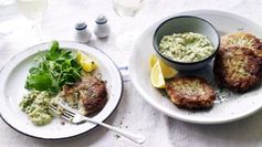 Danish fish cakes ('frikadeller' with remoulade