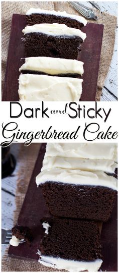 Dark and Sticky Gingerbread Cake