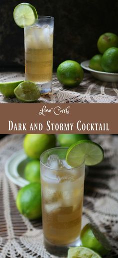 Dark and Stormy Cocktail: Low Carb Twist on a Classic