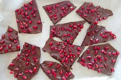 Dark Chocolate and Pomegranate Bark