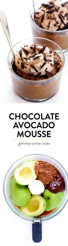 Dark Chocolate Avocado Mousse