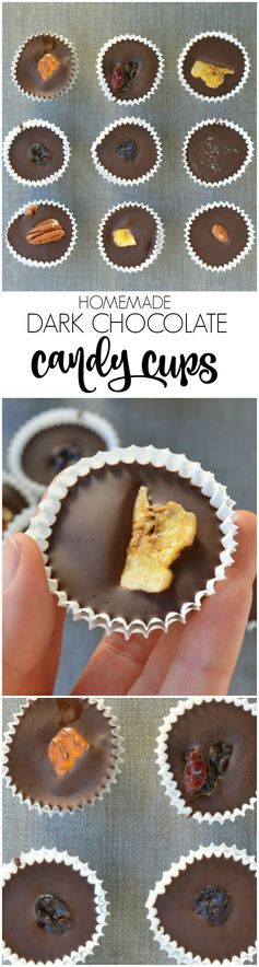 Dark Chocolate Candy Cups