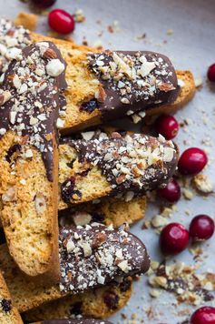 Dark Chocolate Cranberry Almond Biscotti