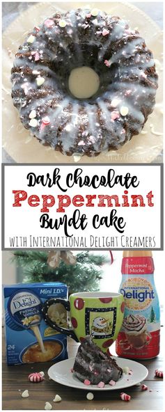 Dark Chocolate Peppermint Bundt Cake