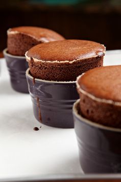 Dark Chocolate Soufflés