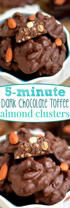 Dark Chocolate Toffee Almond Clusters