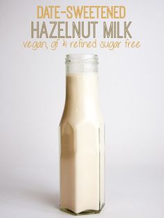 Date-Sweetened Hazelnut Milk