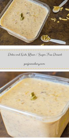 Dates and Nuts Kheer / Sugar Free Dessert