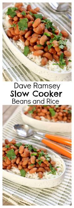 Dave Ramsey Slow Cooker Beans and Rice