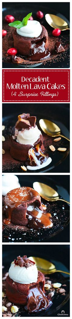 Decadent Molten Lava Cakes (4 surprise fillings